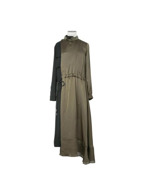 sacai Crepe Back Satin x Satin Dress