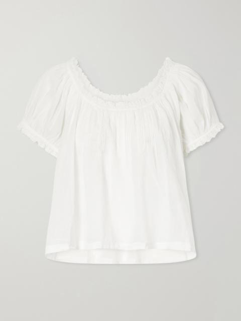 DÔEN Frederica Organic Cotton-voile Blouse
