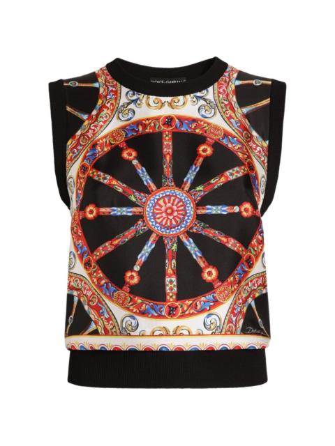 Dolce & Gabbana lightweight plain-knit top