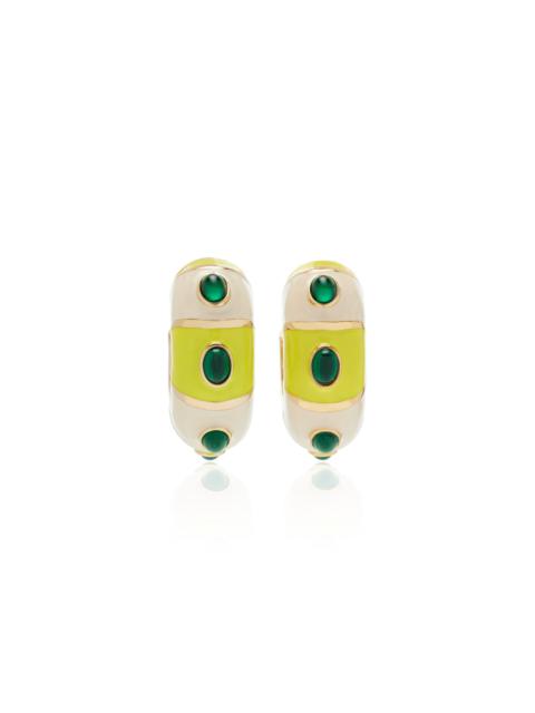 JACQUEMUS The Rayures Earring yellow