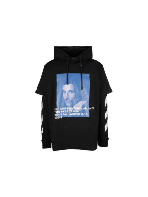 Off-White OFF-WHITE Diag Bernini L/S Tee Hoodie Black