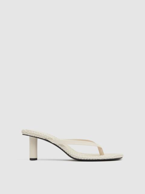 ST. AGNI Woven Thong Heel - Ecru