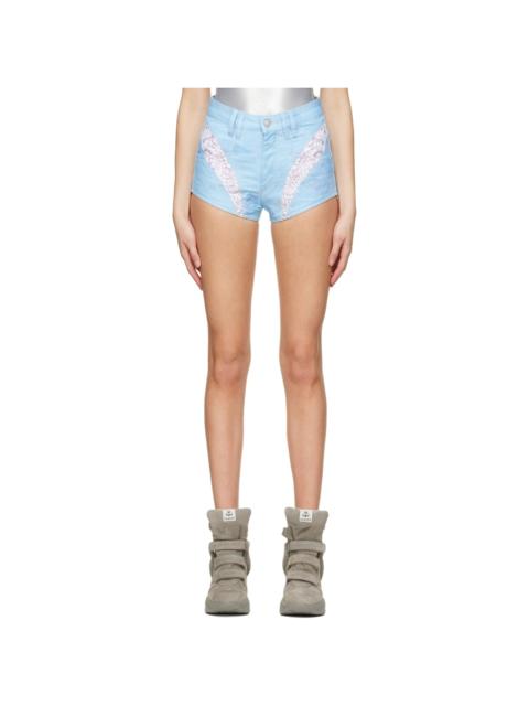 Isabel Marant Blue Nelda Denim Shorts