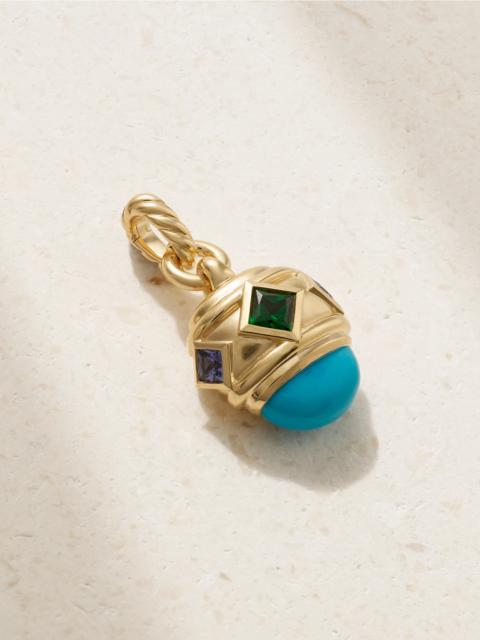 DAVID YURMAN Renaissance 18-karat Gold Multi-stone Pendant