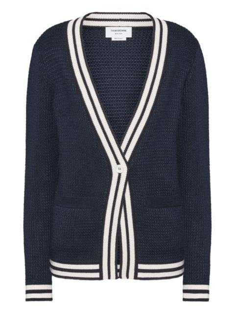 Thom Browne tuck-stitch V-neck cardigan