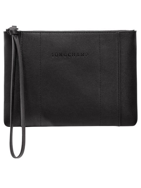 Longchamp 3D Pouch Black - Leather