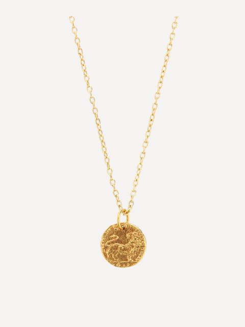 ALIGHIERI 24ct Gold-Plated Baby Lion Cub Pendant Necklace