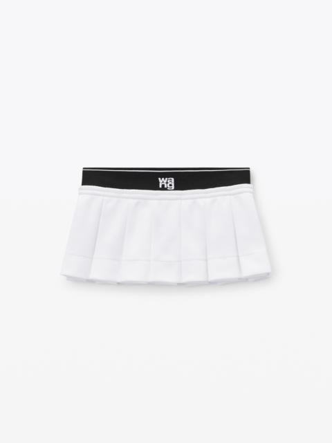 Alexander Wang Logo Cheerleader Mini Skirt in pique