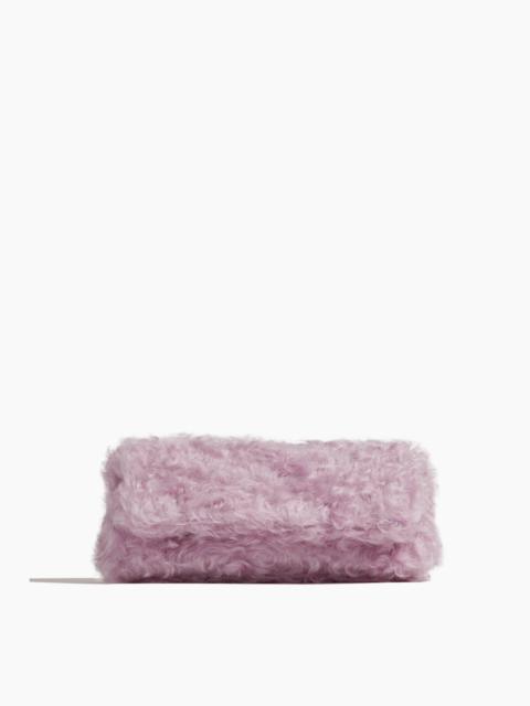 Fluffy Folded Clutch in Lilac