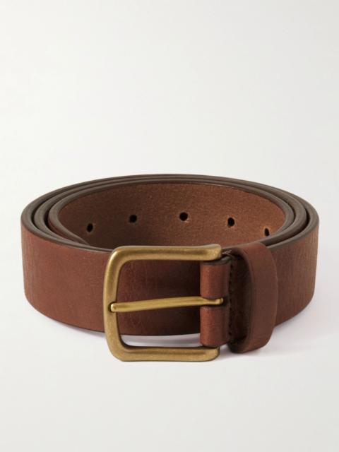 Anderson's 3.5cm Full-Grain Leather Belt Brown