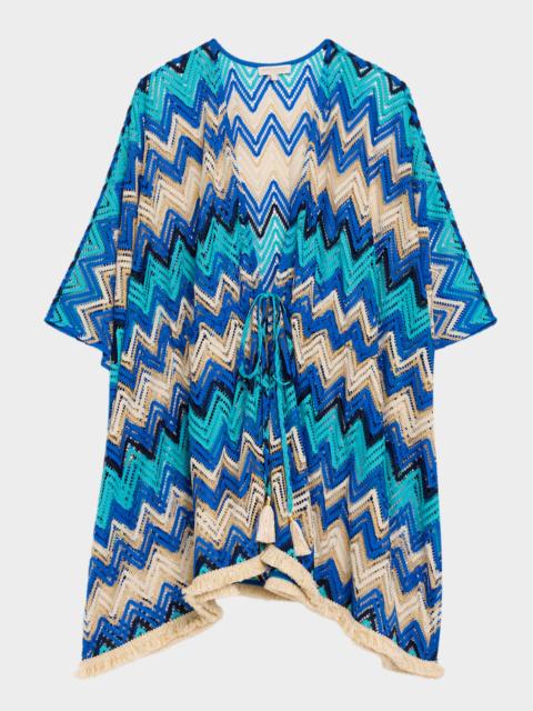 RAMY BROOK Chevron Lauryn Mini Dress Coverup
