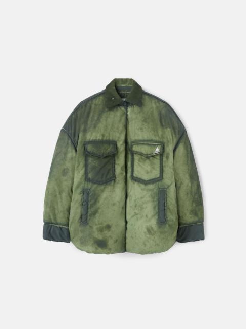 THE ATTICO MILITARY GREEN SHORT COAT NYLON