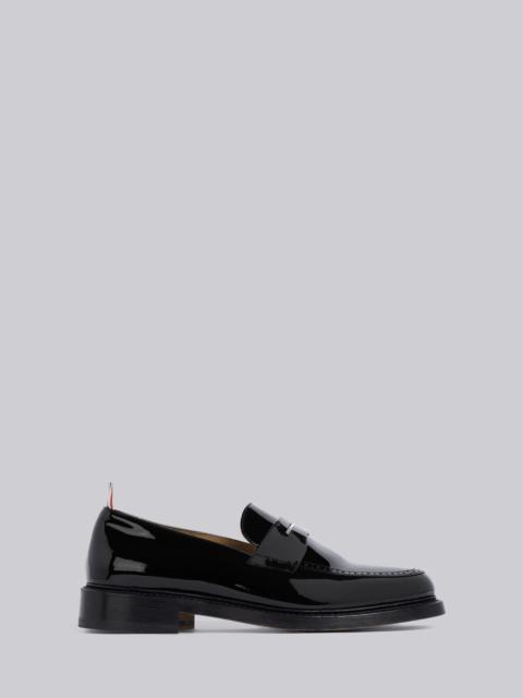 Thom Browne Black Patent Leather Penny Loafer