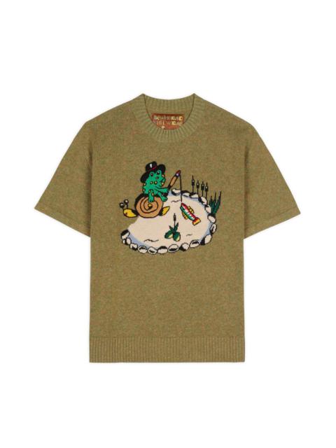 BRAIN DEAD Brain Dead x South2 West8 Short Sleeve Sweater - Moss