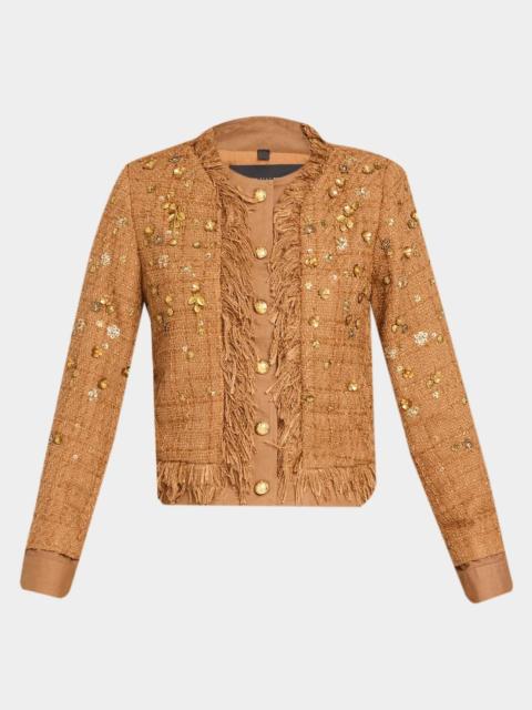 KOBI HALPERIN Marshall Embellished Tweed Jacket
