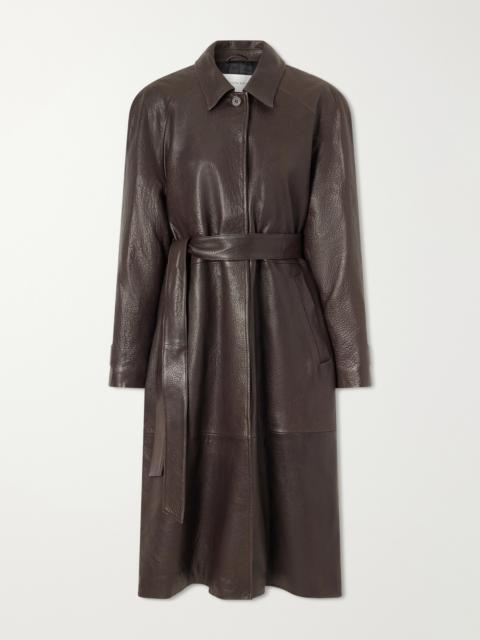MAGDA BUTRYM Belted Leather Trench Coat