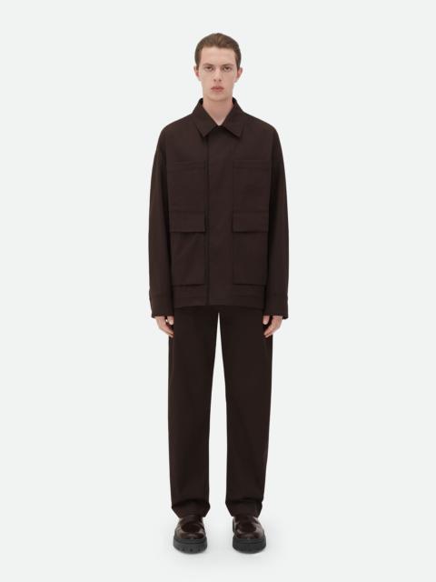 Bottega Veneta Bicolor Stretch Cotton Parka