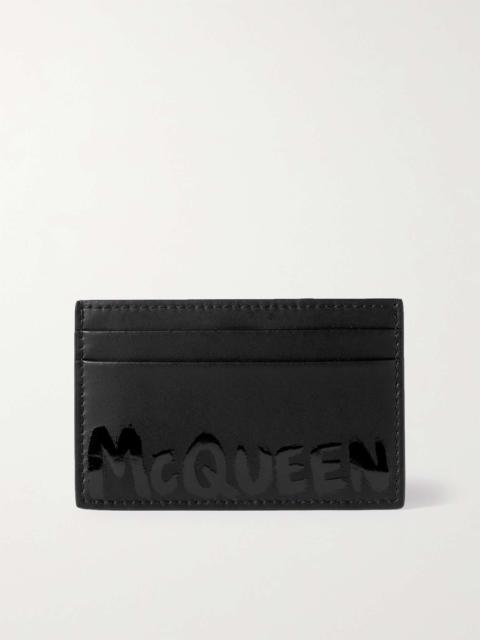 Logo-Print Leather Cardholder