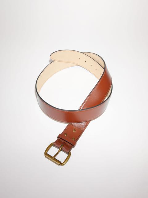 Acne Studios Wide leather belt - Brown