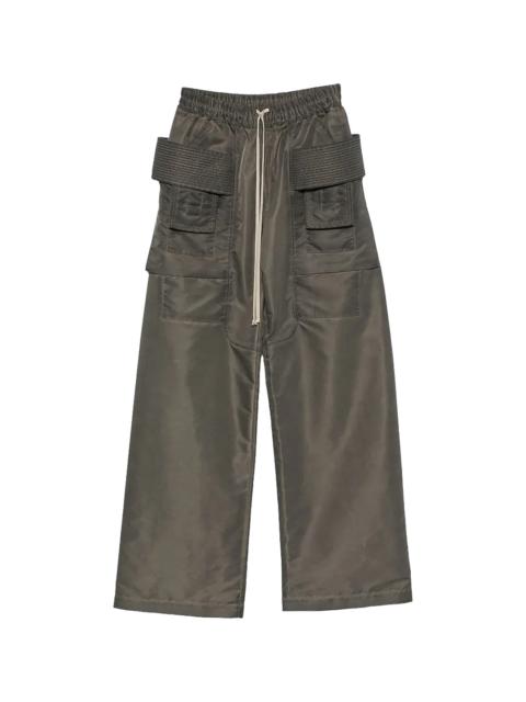 Rick Owens DRKSHDW Creatch Wide Cargo Drawstring Pants "Dark Dust" DU02F6394 NBFD 78