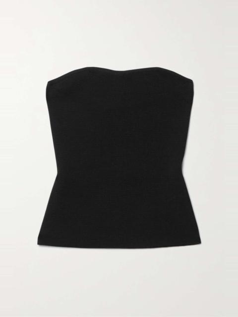 Musgrave strapless merino wool and cashmere-blend top