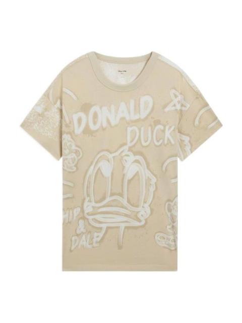 Li-Ning Li-Ning x Disney Donald Duck Graphic T-shirt 'Khaki' AHSS273-1