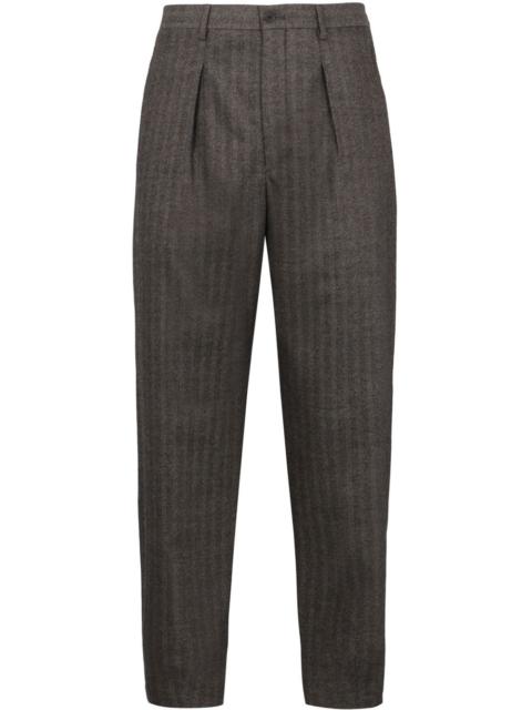 GIORGIO ARMANI pinstriped tapered trousers