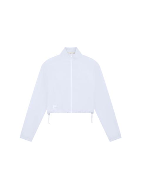 PANGAIA Womens Recycled Nylon Zip Up Jacket - Ice Grey