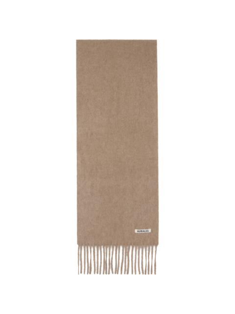 AURALEE Taupe Baby Cashmere Long Stole Scarf