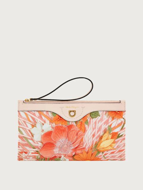 FERRAGAMO VIMINI PRINT POCHETTE - ECONYL® NYLON