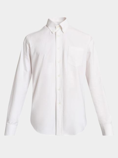 Givenchy Men's Embroidered Logo Pocket Button-Down Shirt