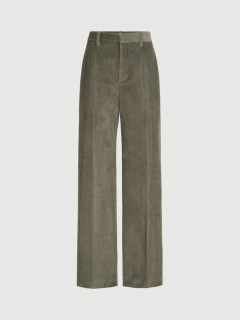 Brunello Cucinelli Cotton corduroy loose trousers with monili