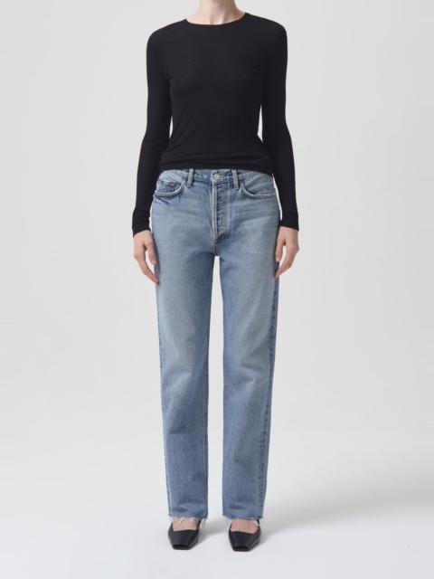 AGOLDE LANA MID RISE STRAIGHT IN SWAY