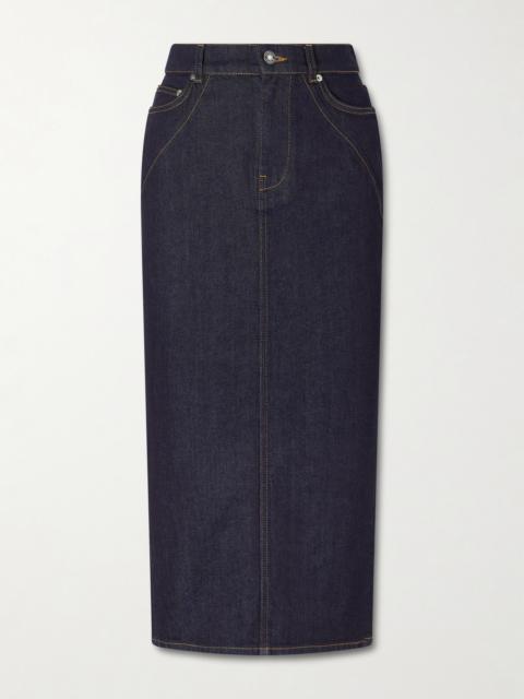 Givenchy Paneled Denim Midi Skirt