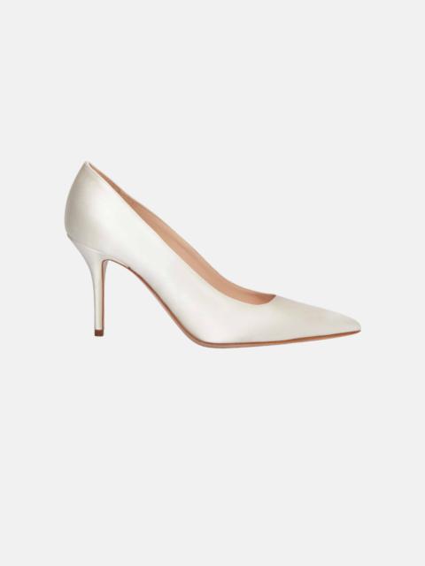 EMILIA WICKSTEAD Sophia Shoe In Ivory Satin