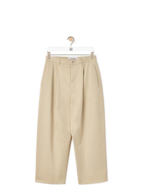 Loewe Single pleat trousers in cotton