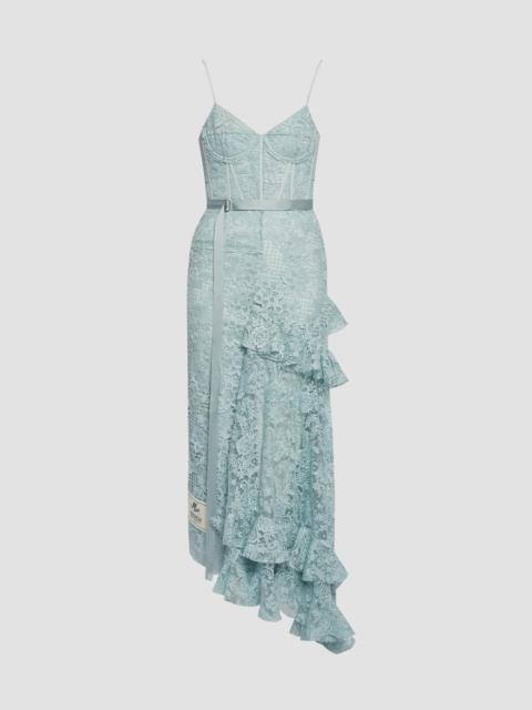 Erdem FLORAL GUIPURE LACE SLEEVELESS MIDI DRESS
