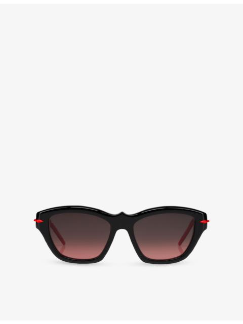 Christian Louboutin LB0026 Kate Butterfly-Frame Acetate Sunglasses