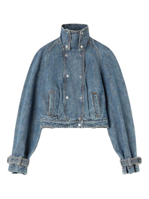 Lanvin buttoned funnel-neck jacket