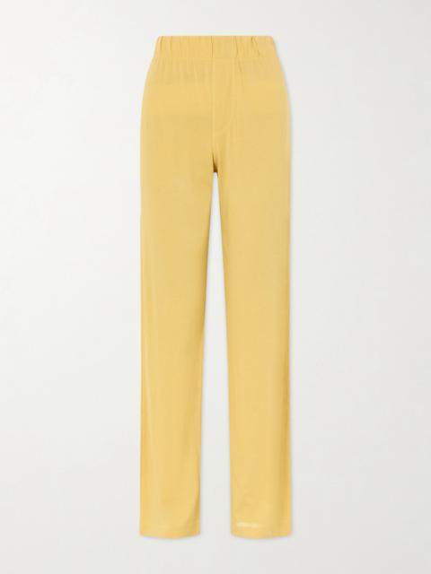 ÉTERNE Lounge Cotton And Modal-blend Jersey Straight-leg Pants