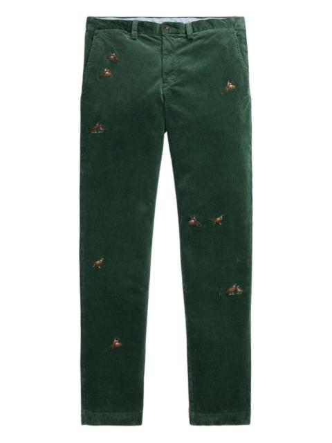 Polo Ralph Lauren embroidered-ducks trousers