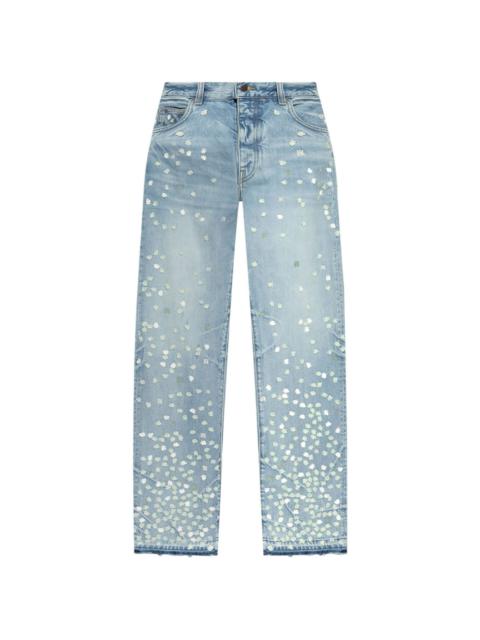 AMIRI spot-appliquÃ©d straight-leg jeans