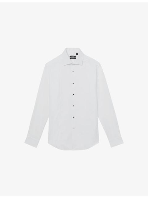 REISS Marcel Slim-Fit Long-Sleeve Cotton Dinner Shirt