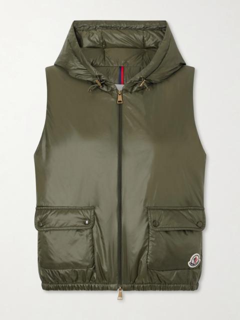 Moncler Lansette Hooded Shell Vest