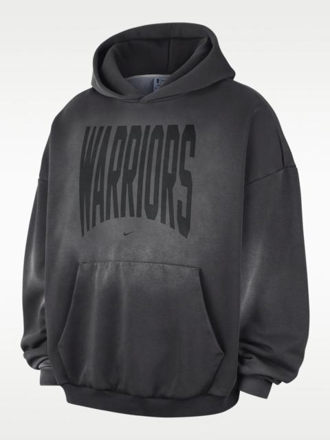 Nike Golden State Warriors Standard Issue Men's Therma-FIT Fleece Basketball Pullover Hoodie