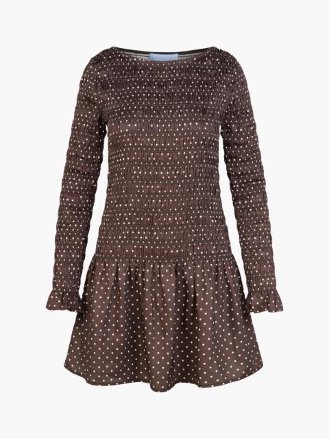 Hill House Home The Dalia Mini Nap Dress - Duke Dot Chocolate
