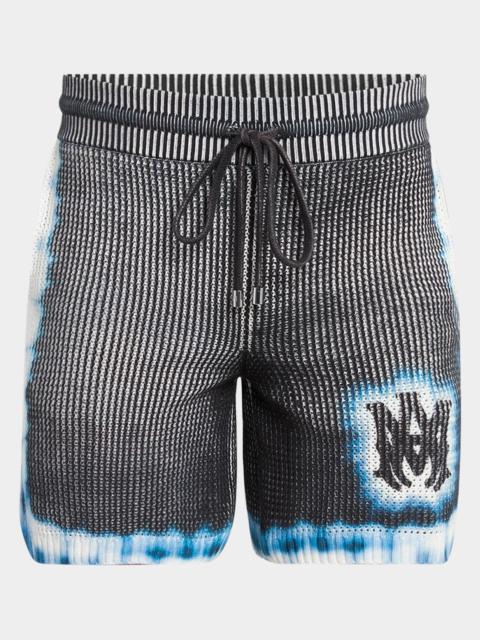 AMIRI Men's Mesh Tie-Dye MA Pull-On Shorts