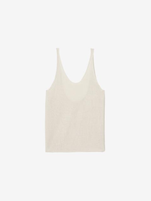 The Frankie Shop Islay Open-Back Knit Tank - Beige