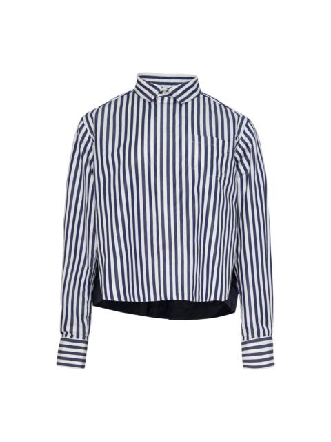 sacai Cotton Poplin Nylon Twill Shirt