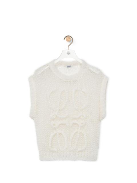 Loewe Anagram vest in mohair